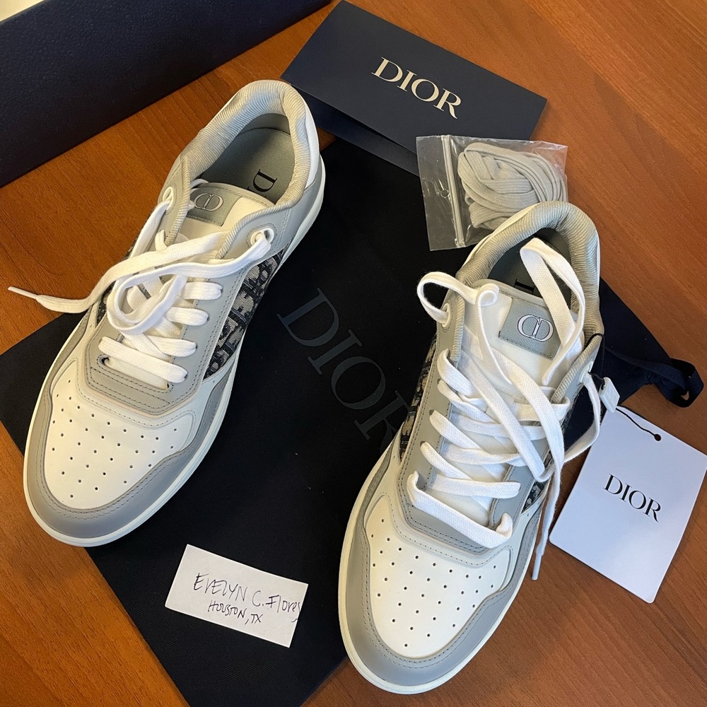 🤍SOLD🤍💸Dior B27 Low-Top Sneaker in Calfskin Oblique Jacquard size 43 ( us10)